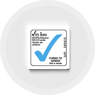 Química Del Santo ETIQUETA ADHESIVA PARA ÓXIDO DE ETILENO